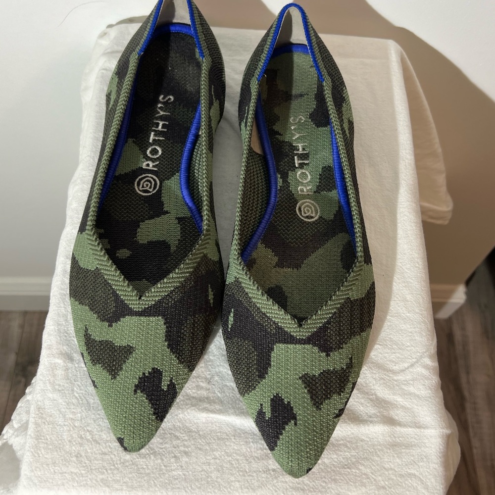 Rothy’s 10.5 Camo Points great condition